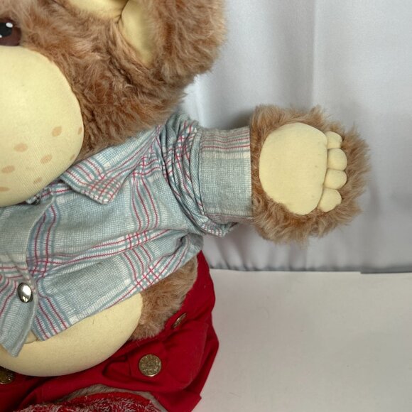 VTG 1980s DUDLEY FURSKINS‎ CABBAGE PATCH STUFFED TEDDY BEAR PLUSH XAVIER ROBERTS - Picture 6 of 13